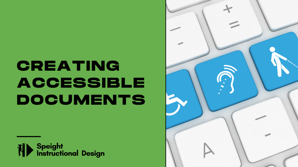 Creating Accessible Documents