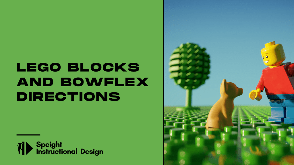 Lego Blocks and Bowflex&nbsp;Directions